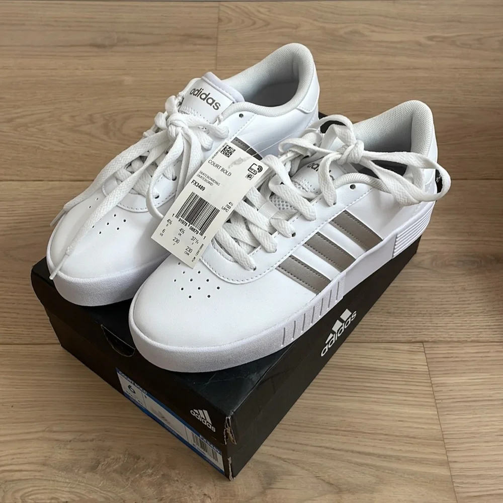 adidas white platino
